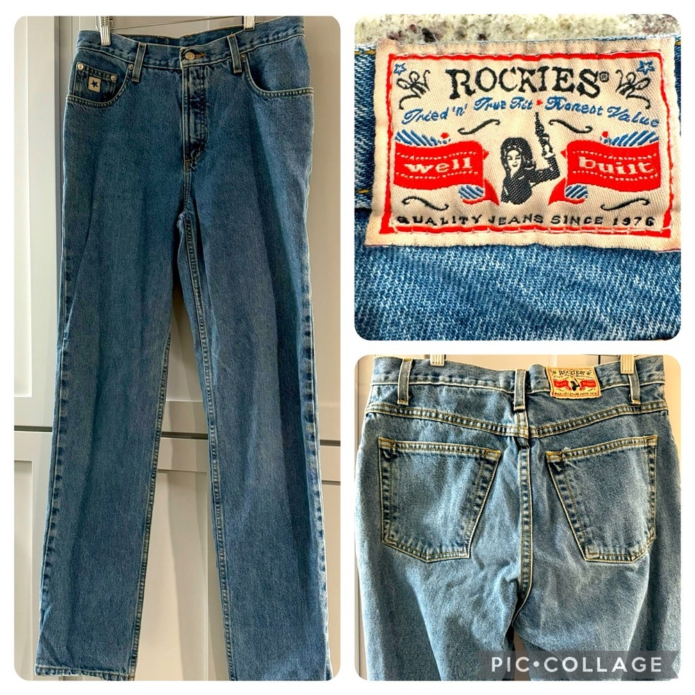 Vintage 90s Rockies Rocky Mountain High Rise Mom Jeans size 11‎